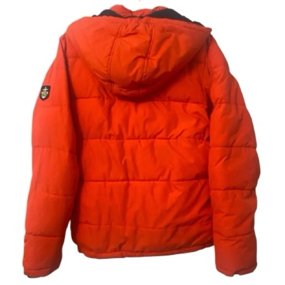 Nautica Kids Bright Orange Puffer Coat Jacket